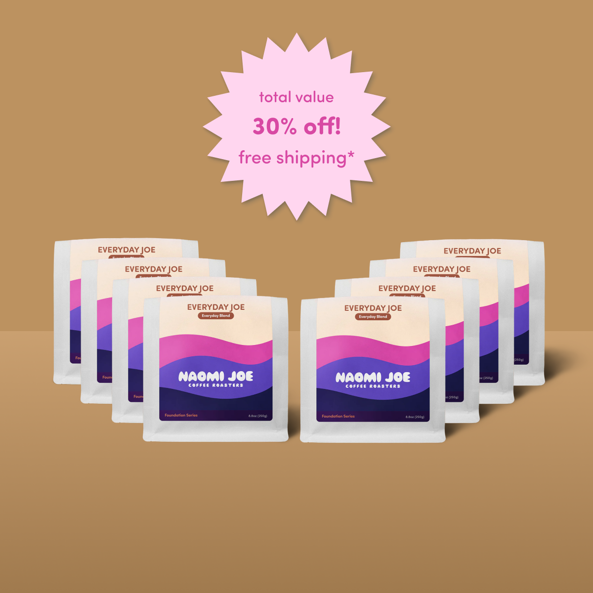 Everyday Joe Wholesale Packs - Naomi Joe Coffee