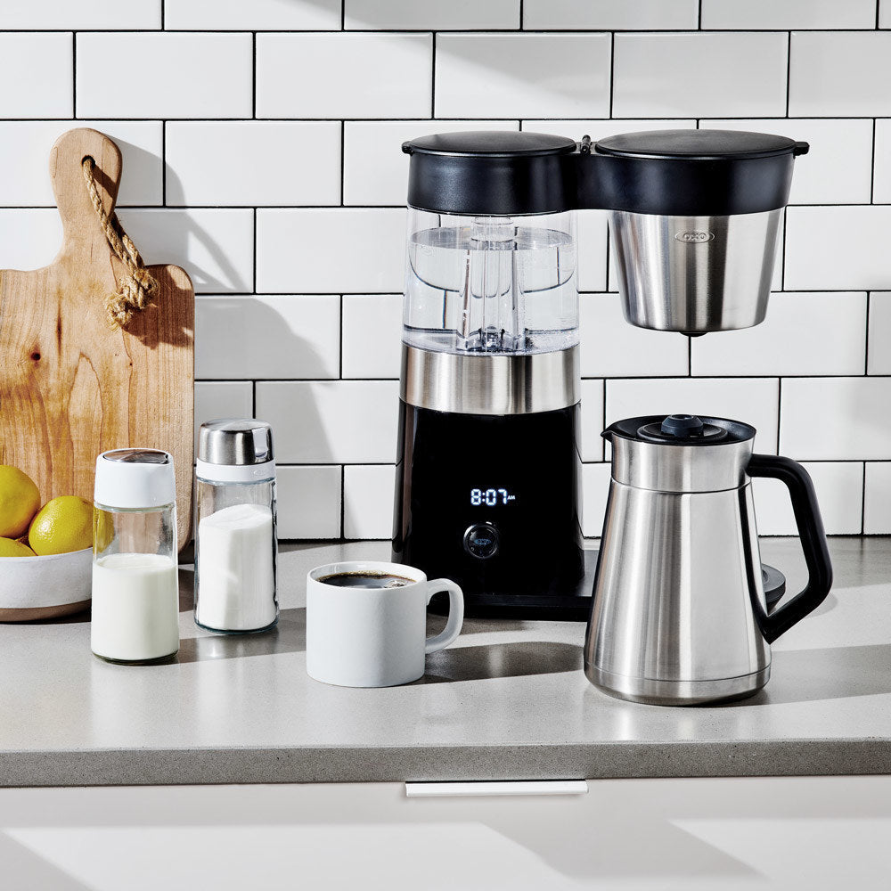 OXO Barista Brain 9-Cup Coffee Maker - Black/Silver - Naomi Joe Coffee