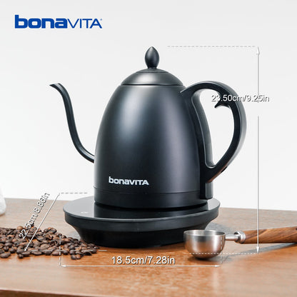 Bonavita Cosmopolitan 1.0L Gooseneck Precision Temperature Electric Kettle - Naomi Joe Coffee