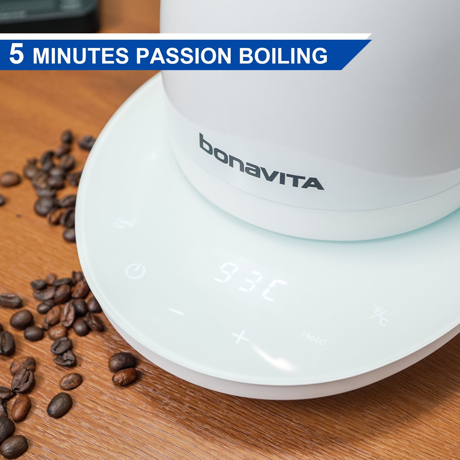 Bonavita Cosmopolitan 1.0L Gooseneck Precision Temperature Electric Kettle - Naomi Joe Coffee