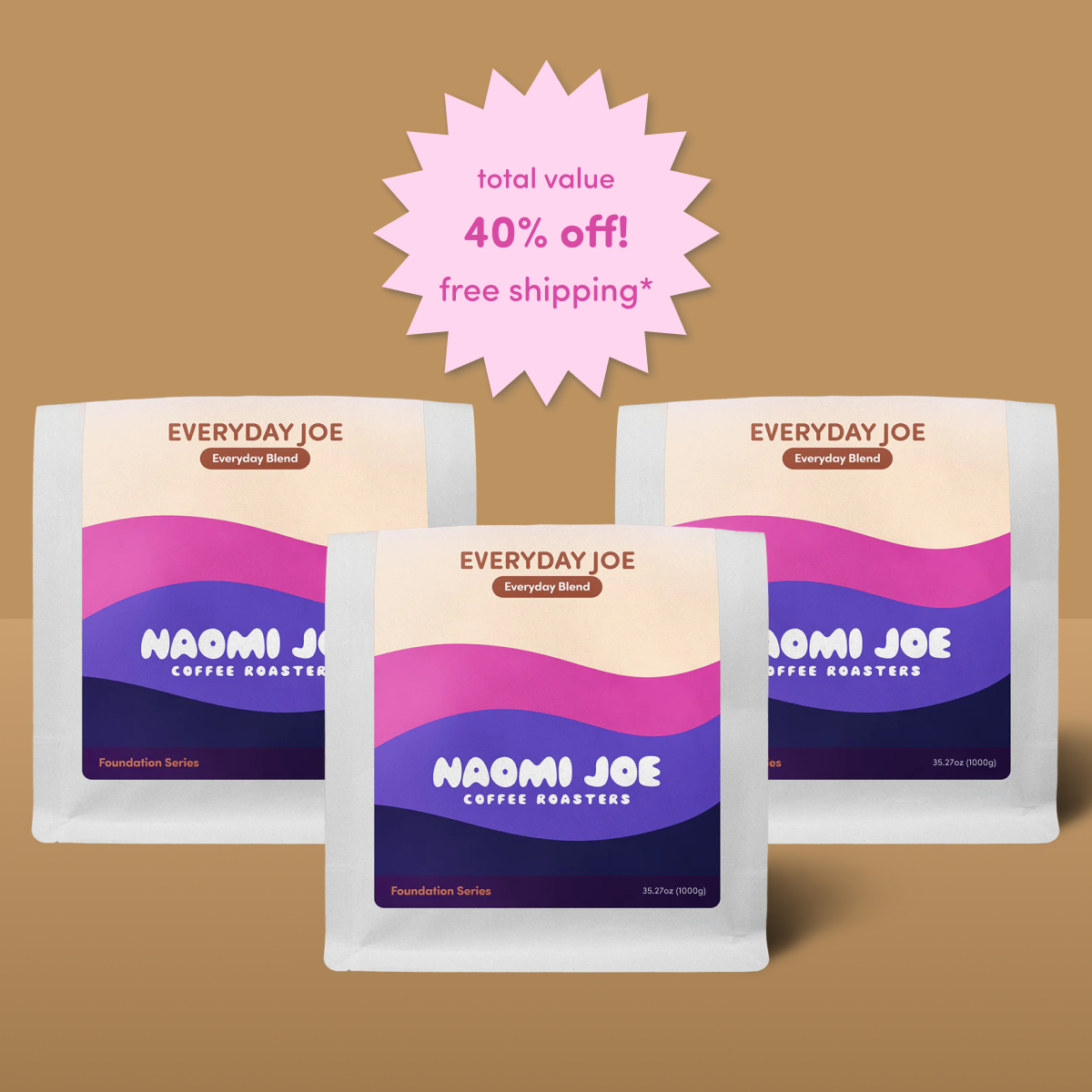 Everyday Joe Wholesale Packs - Naomi Joe Coffee
