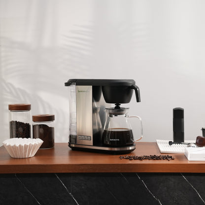 Enthusiast 8-Cup Drip Coffee Brewer with 1.3L Thermal or Glass Carafe - Naomi Joe Coffee