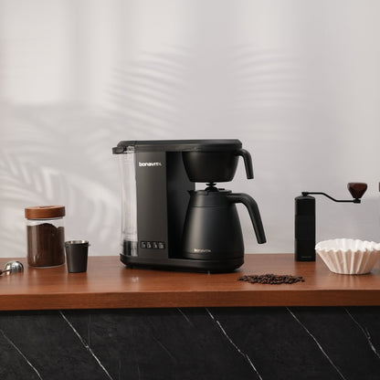 Enthusiast 8-Cup Drip Coffee Brewer with 1.3L Thermal or Glass Carafe - Naomi Joe Coffee