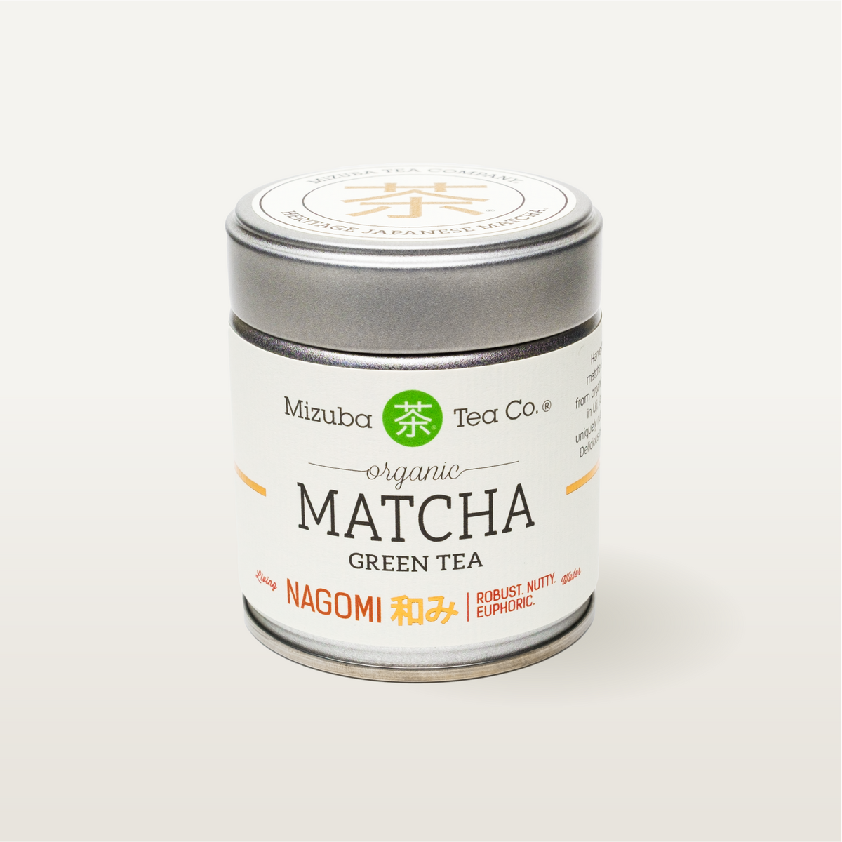 Mizuba Nagomi Organic Ceremonial Matcha | Naomi Joe Coffee
